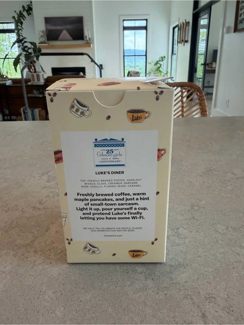 Luke's Diner Gilmore Girls 25 Anniversary Candle - unopened